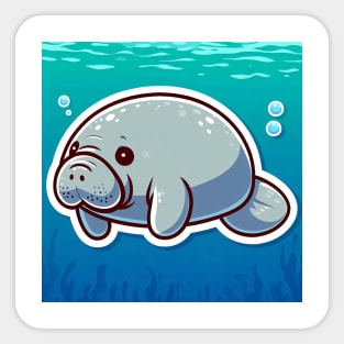 Sea Cow Sticker